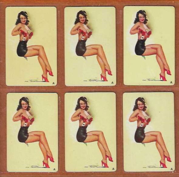 Vintage Earl MacPherson  54 Near Mint  Pinup Playing Cards Deck  1945 2 Jokers