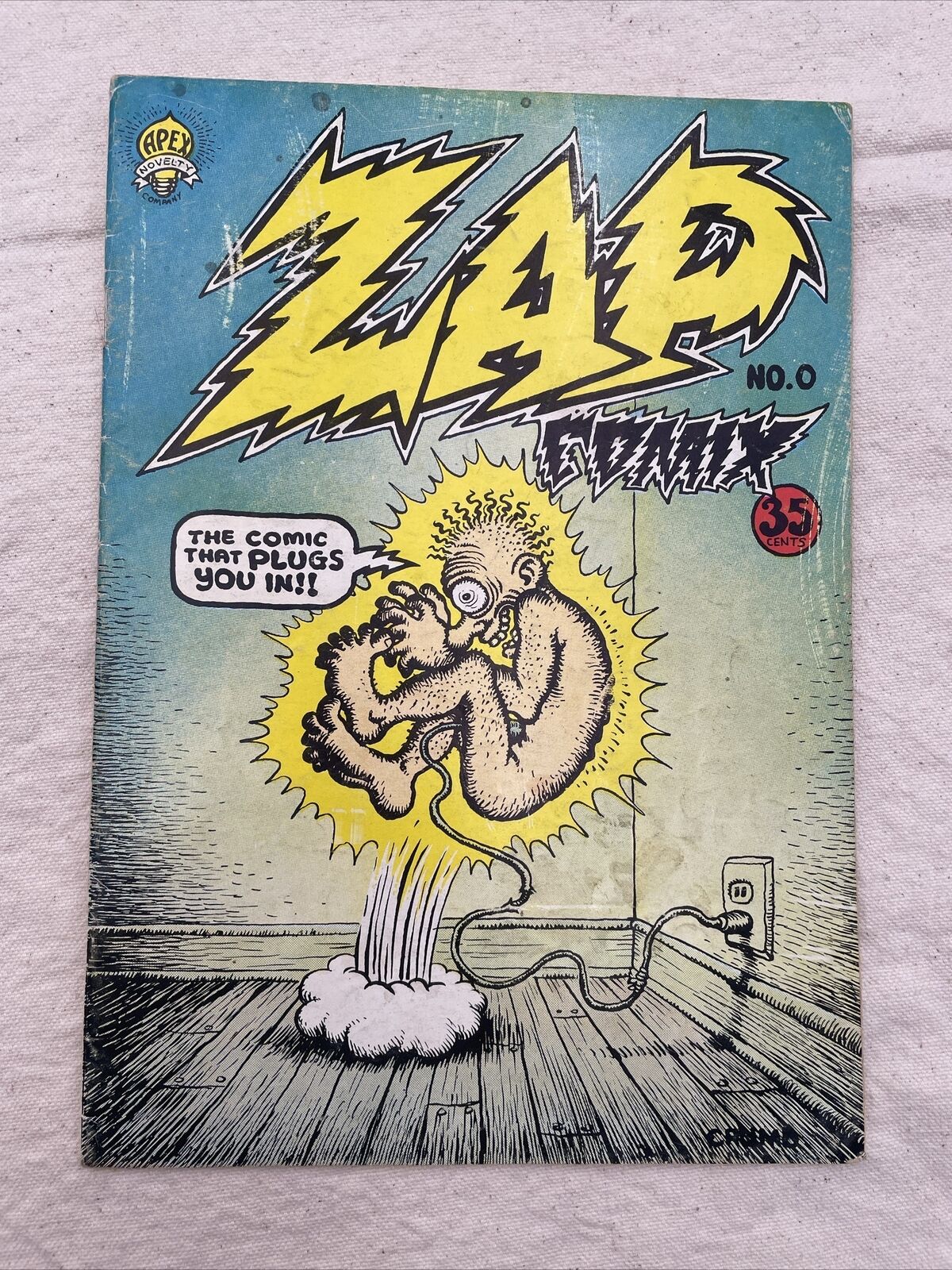 ZAP Comix Comic Book No 0 Oct 1967 Original 35 Cents Vintage Apex Novelty
