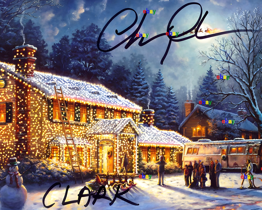 CHEVY CHASE SIGNED REPRINT ACTOR CLARK AUTOGRAPHED CHRISTMAS 8\