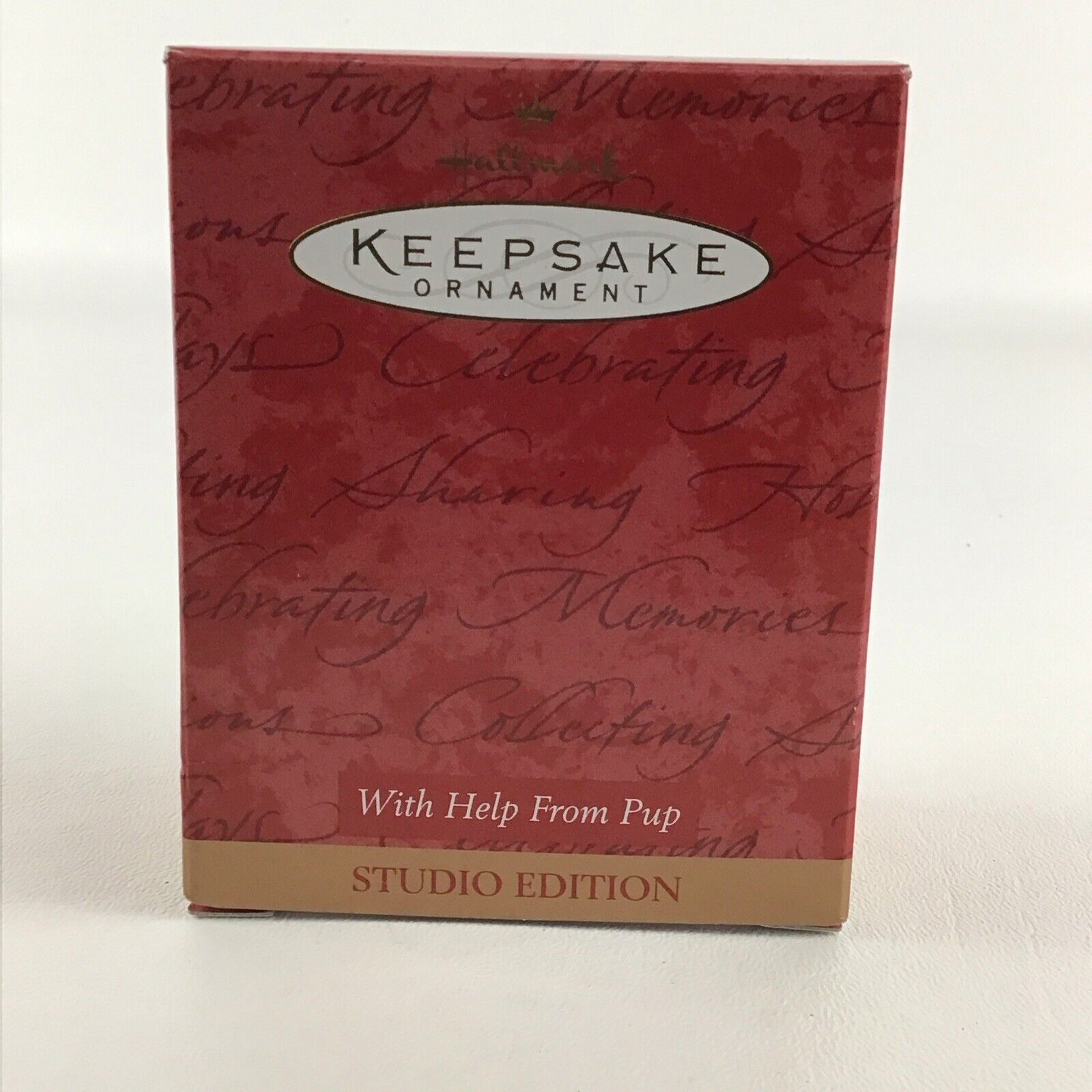 Hallmark Keepsake Christmas Ornament With Help From Pup Studio Edition New 2001