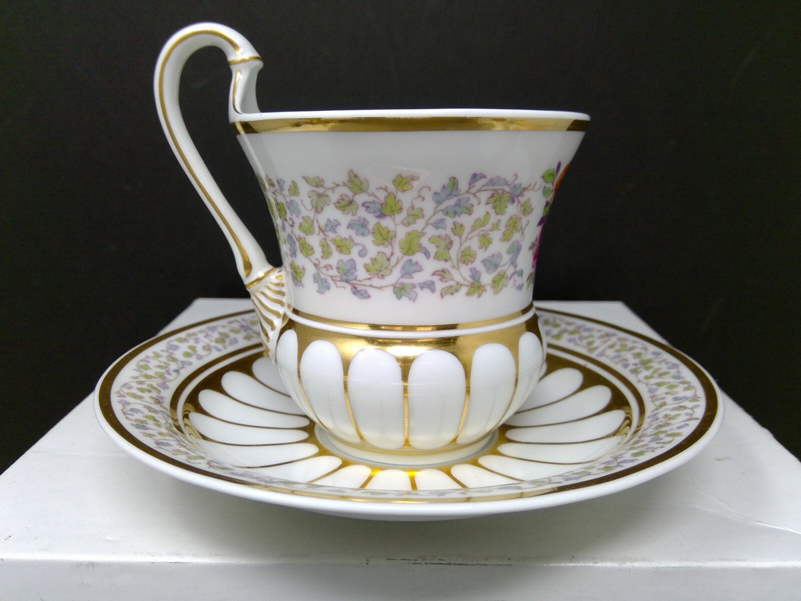 Vintage KPM Hand Painted Cup & Saucer Set - Floral Vintage KPM Hand Painted Cup & Saucer Set - Floral