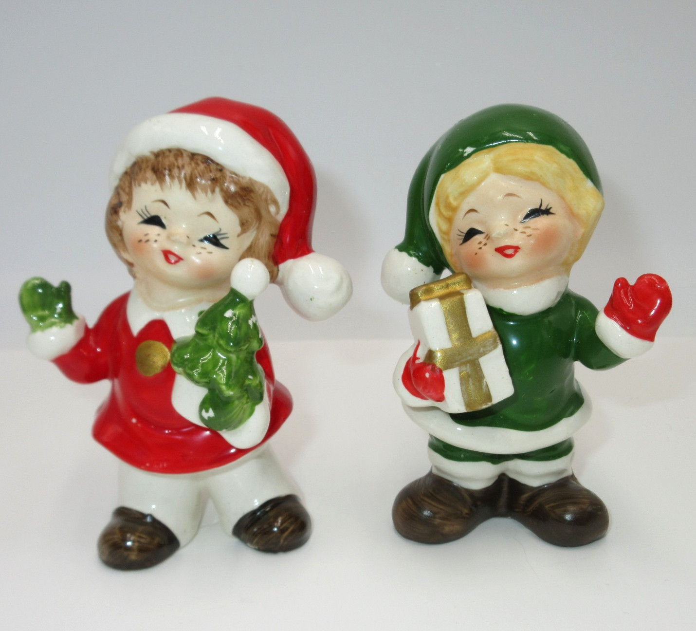 2 Vtg Japan Josef Originals Christmas Kids Shoppers Gift Givers Children Caroler 2 Vtg Japan Josef Originals Christmas Kids Shoppers Gift Givers Children Caroler