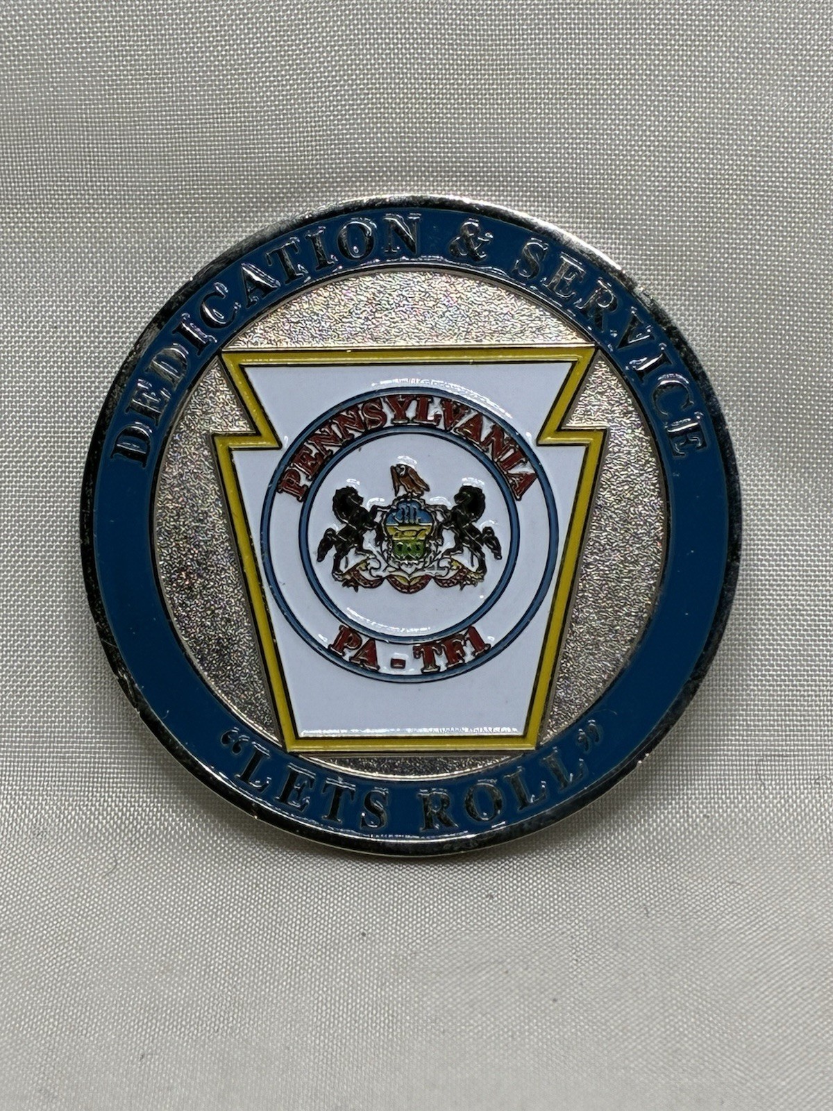 Pennsylvania “LET’S ROLL” Challenge Dedication and Service Coin NEW Pennsylvania “LET’S ROLL” Challenge Dedication and Service Coin NEW