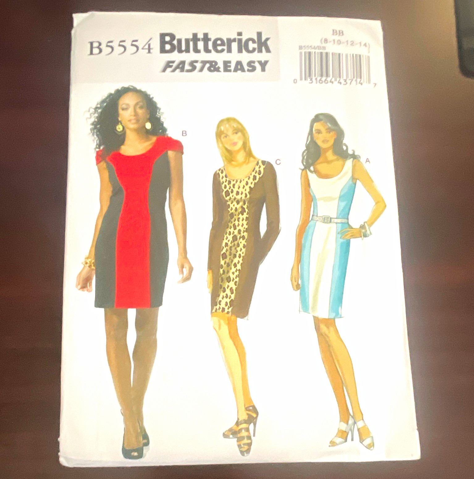 Butterick Fast & Easy B5554 Misses Dress Sewing Pattern Multi-Size 8-22 Butterick Fast & Easy B5554 Misses Dress Sewing Pattern Multi-Size 8-22