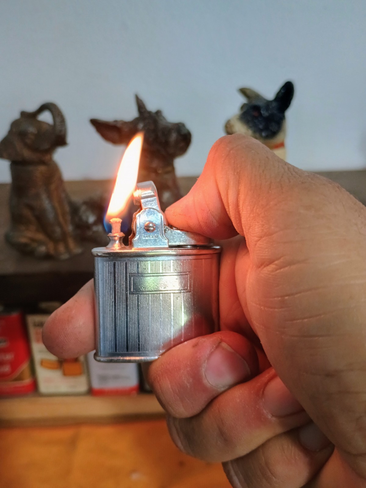 Vintage 1930s-40s Ronson Standard Petrol Lighter - Newark NJ USA Pat RE19023 Vintage 1930s-40s Ronson Standard Petrol Lighter - Newark NJ USA Pat RE19023