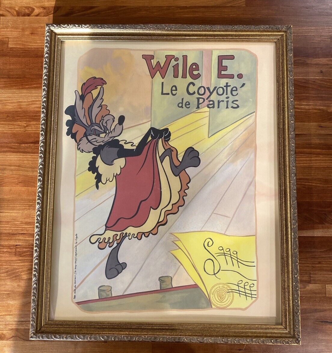 Warner Brothers Looney Tunes Wile E Coyote Gallery Framed Print 16x20