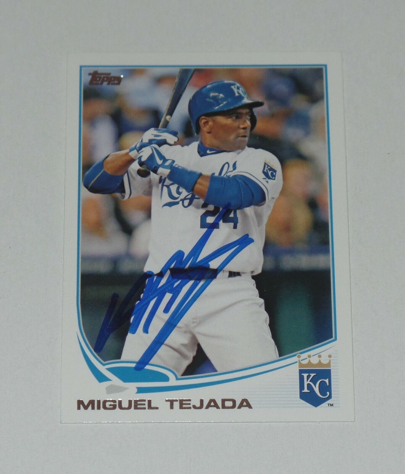 MIGUEL TEJADA SIGNED AUTO\'D 2012 TOPPS CARD #US170 GIANTS KANSAS CITY ROYALS A\'S