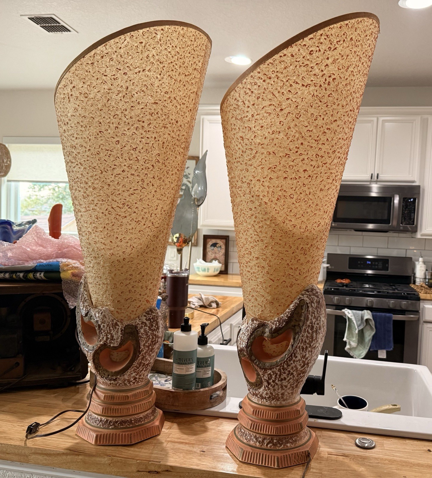 Vintage Kron Mid-Century Modern Table Lamps – Matched Pair