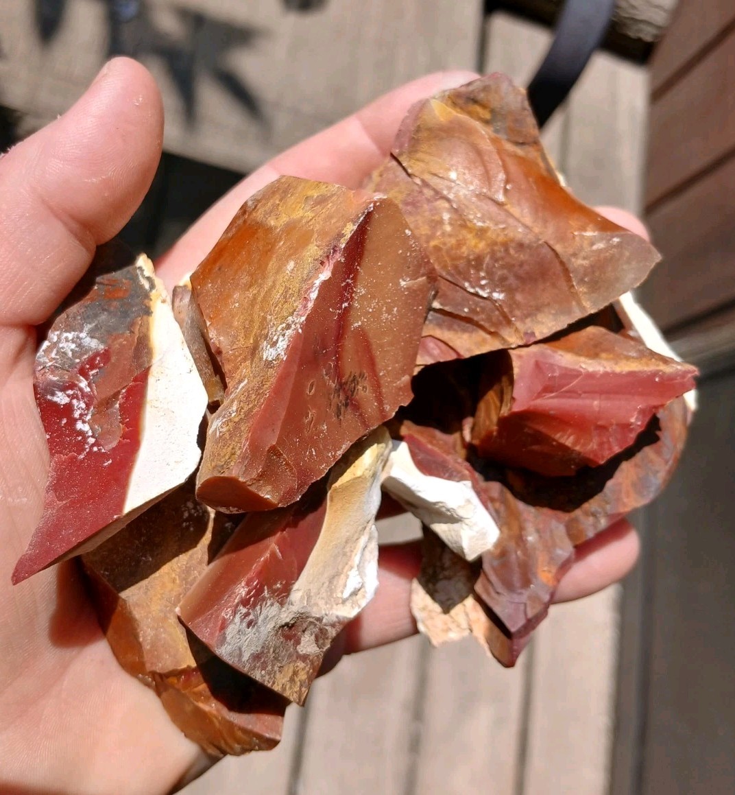 Genuine Australian Mookaite Pieces Chunks Australia Outback Knapping Genuine Australian Mookaite Pieces Chunks Australia Outback Knapping