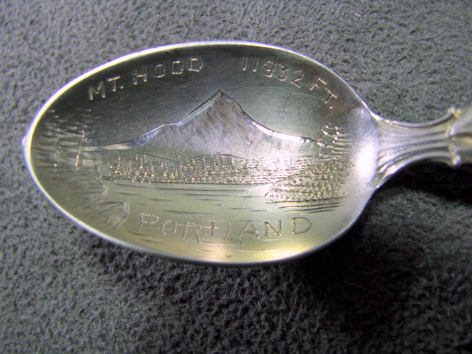 Rare Mt Hood Sterling Silver Oregon Salmon Souvenir Spoon: A. Feldheimer Jeweler Rare Mt Hood Sterling Silver Oregon Salmon Souvenir Spoon: A. Feldheimer Jeweler