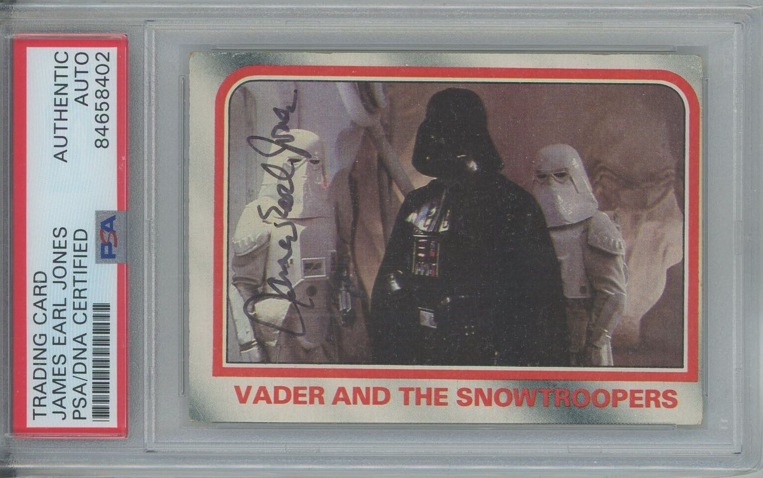 James Earl Jones Darth Vader 1980 Topps Star Wars ESB #50 Auto PSA Authentic