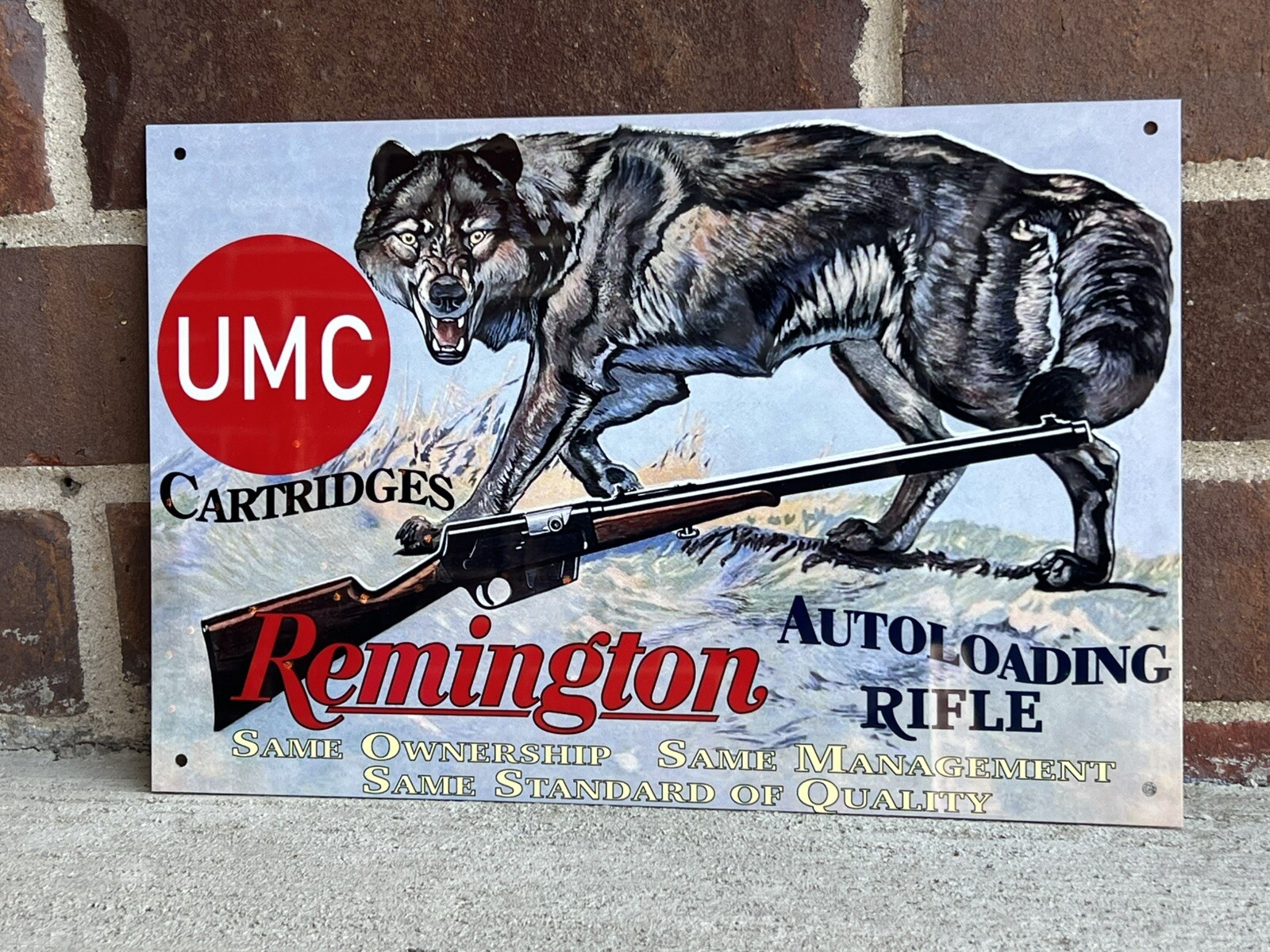 Remington Wolf Coyote Vintage Style Sign rifle revolver Gun Remington Wolf Coyote Vintage Style Sign rifle revolver Gun
