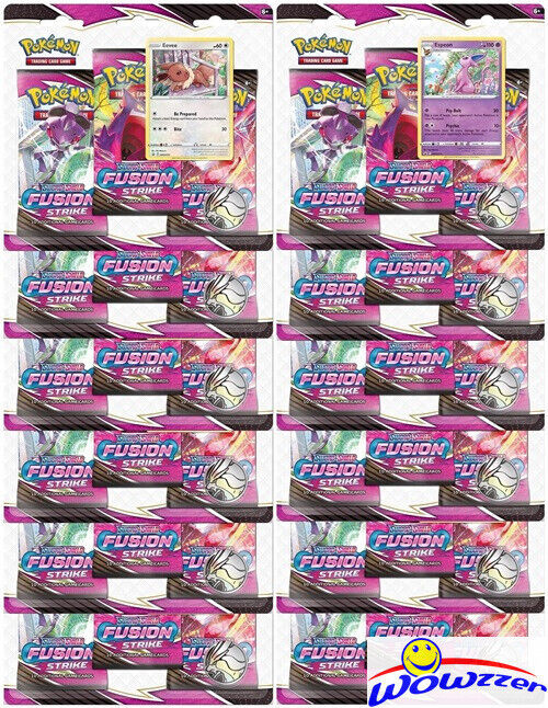 (36) POKEMON TCG FUSION STRIKE Sealed Booster PACKS in Blisters+PROMOS/COINS