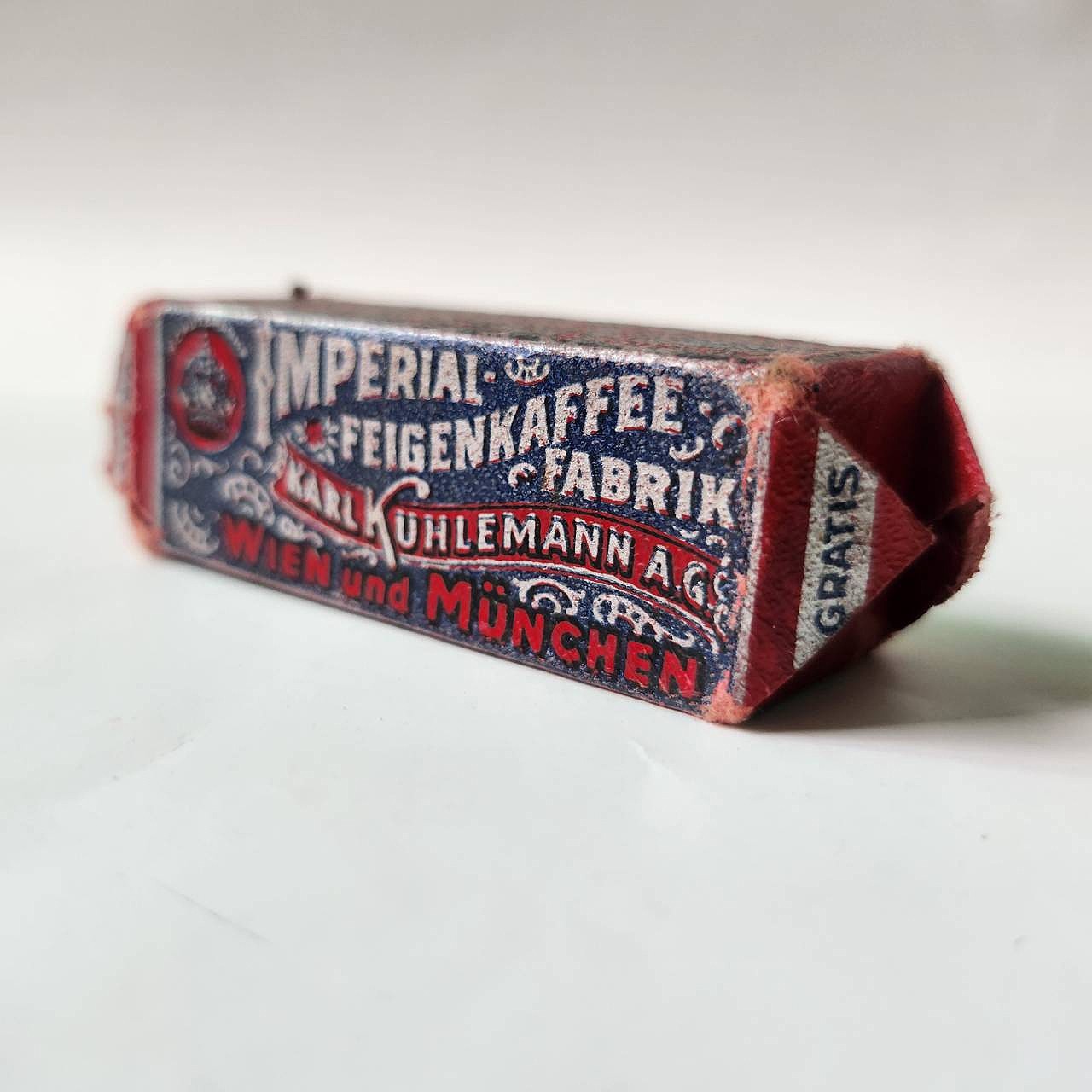 RARE Antique 1910s Imperial Feigenkaffee Fig Sample Block Vienna Austria