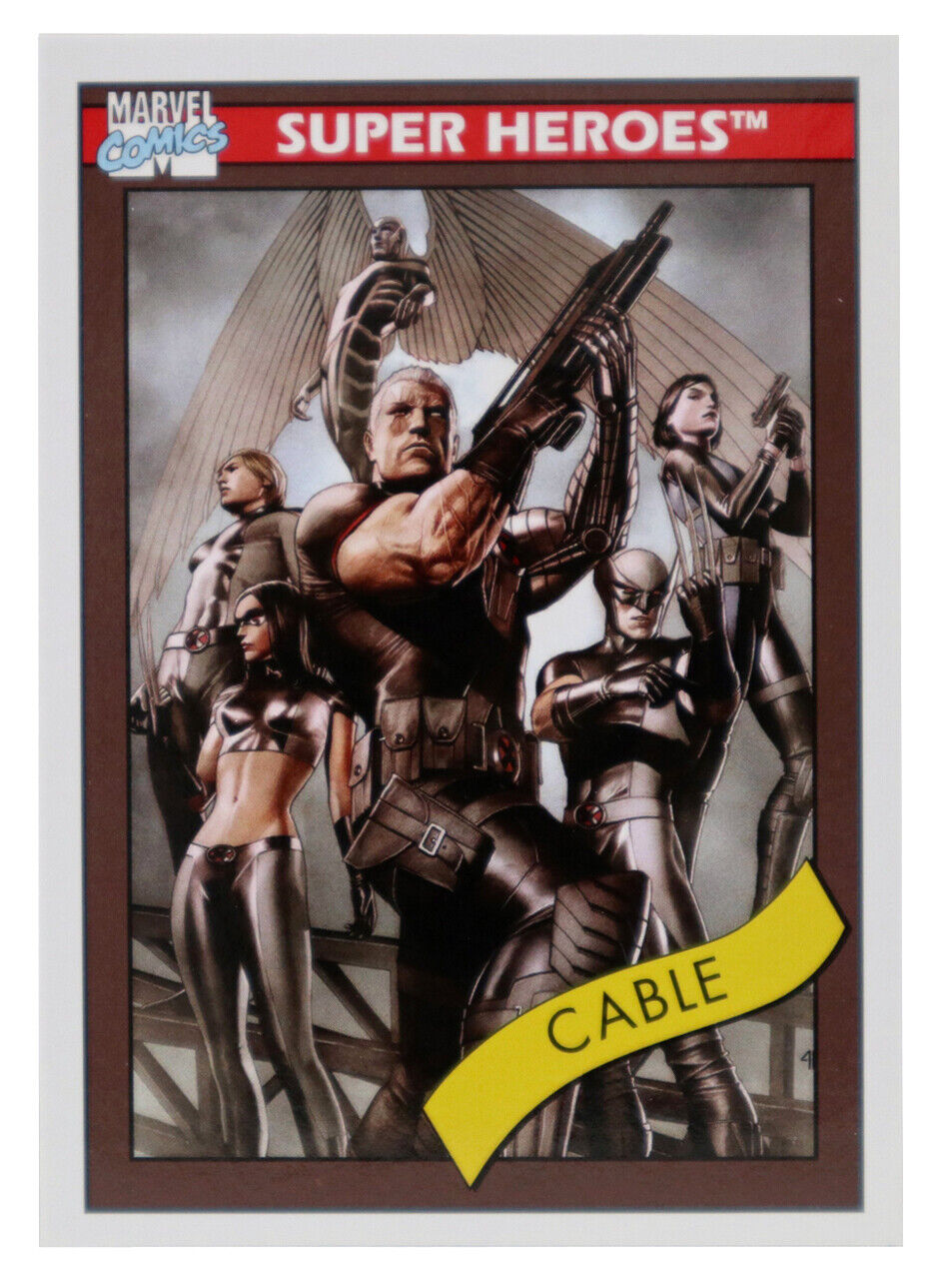 2013 Fleer Marvel Retro Cable 1990 Marvel Universe Impel Insert Card #1