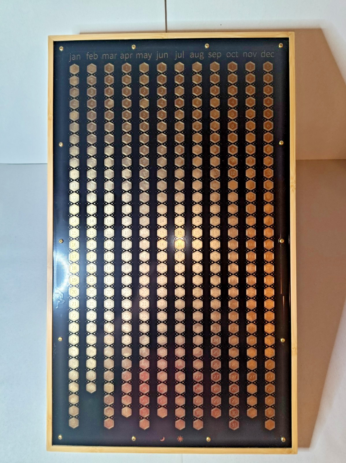 Yetch Studio Every Day Goal Calendar Simone Giertz 2019 Bamboo Working Yetch Studio Every Day Goal Calendar Simone Giertz 2019 Bamboo Working