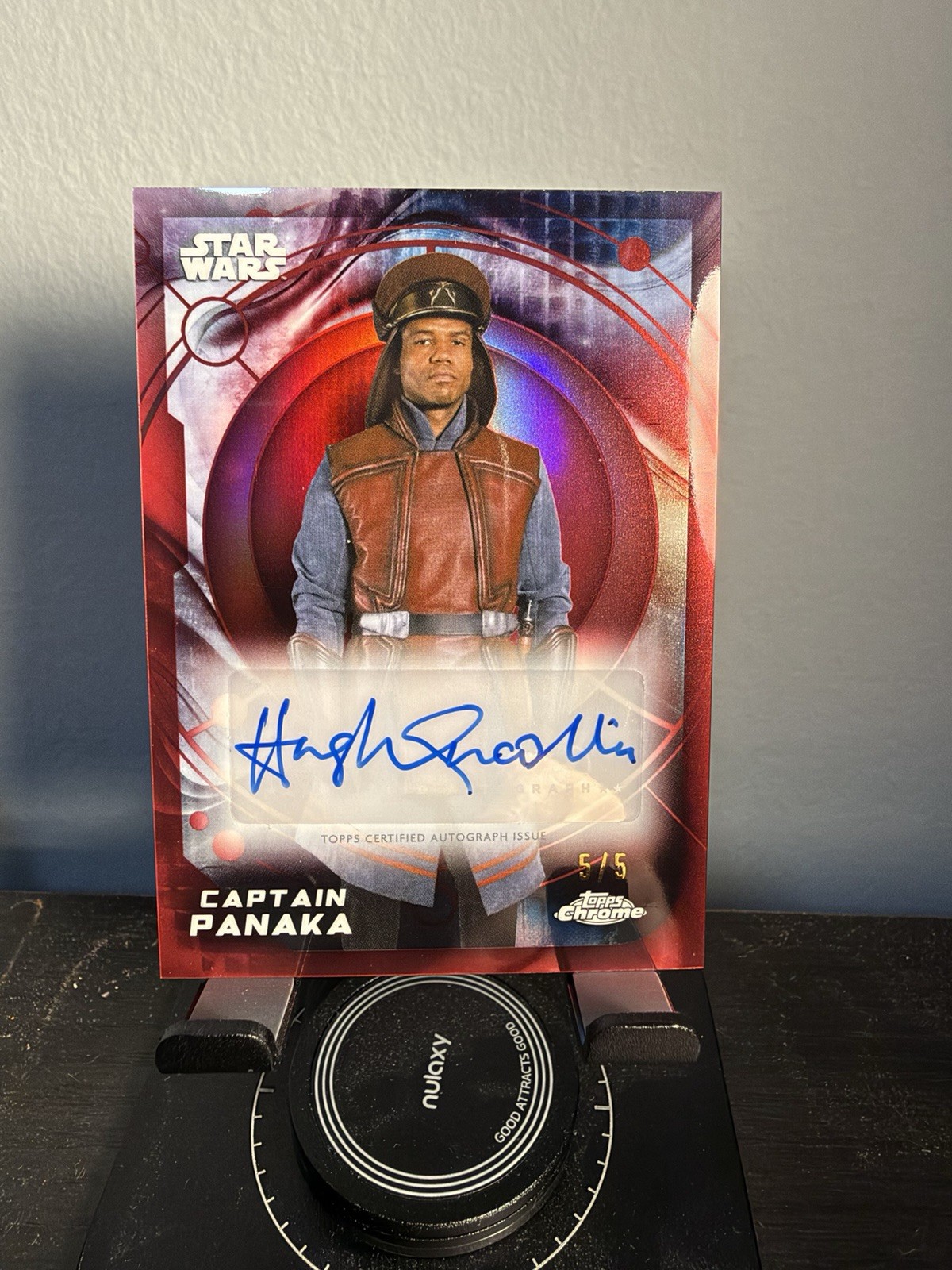 2026 Topps Star Wars Chrome Captain Panaka Autograph Red Refractor #5/5 OMEGA