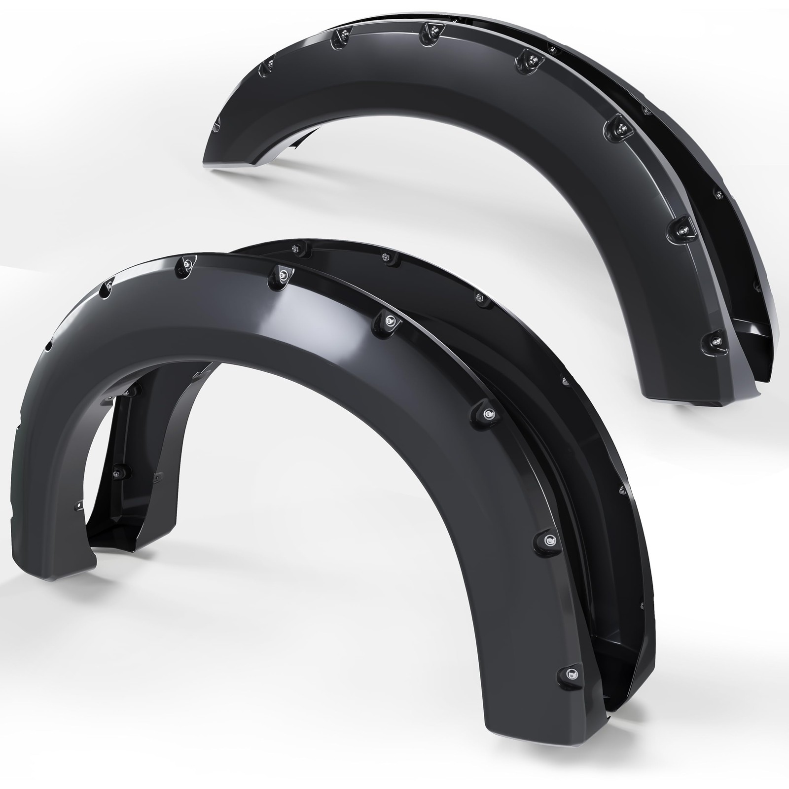 4Pcs Fender Flares Compatible with 1999-2007 Ford F250 F350 Super Duty