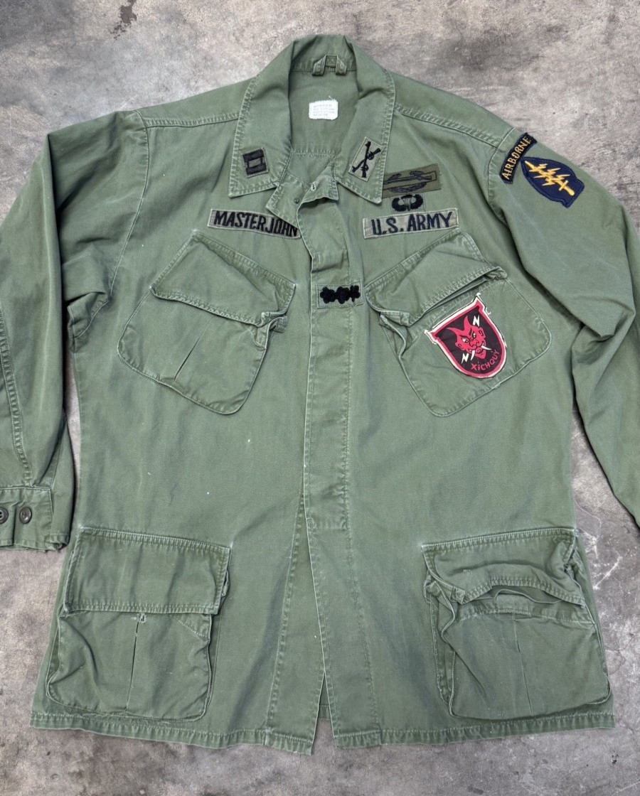 Vintage Vietnam War OG 107 Special Forces Airborne Jungle Jacket Medium Regular Vintage Vietnam War OG 107 Special Forces Airborne Jungle Jacket Medium Regular