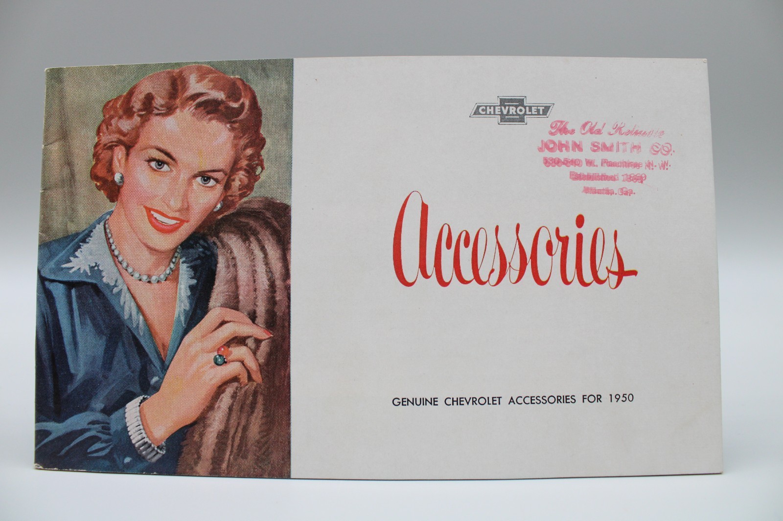 Vintage Chevrolet Genuine Accessories Brochure for 1950 Original Dealer Catalog Vintage Chevrolet Genuine Accessories Brochure for 1950 Original Dealer Catalog