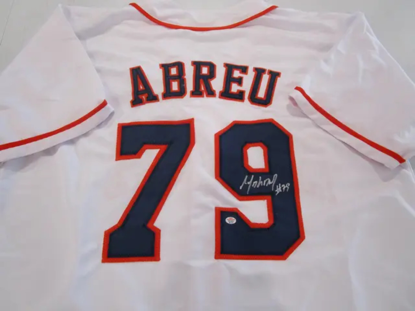 Jose Abreu of the Houston Astros signed autographed baseball jersey PAAS COA 177