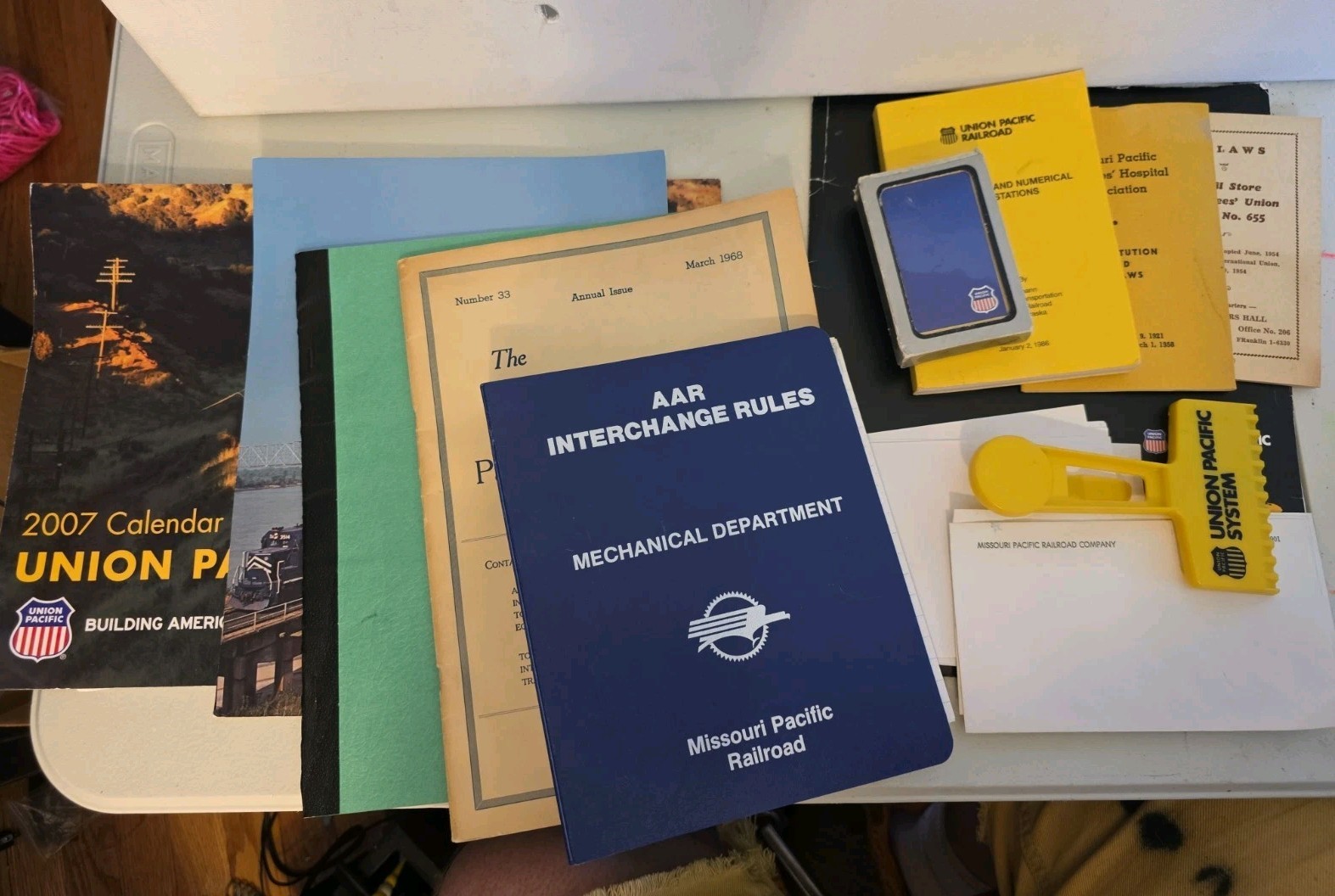 Vintage Railroad Ephemera Lot Union Pacific Missouri Mostly 50s-2000s