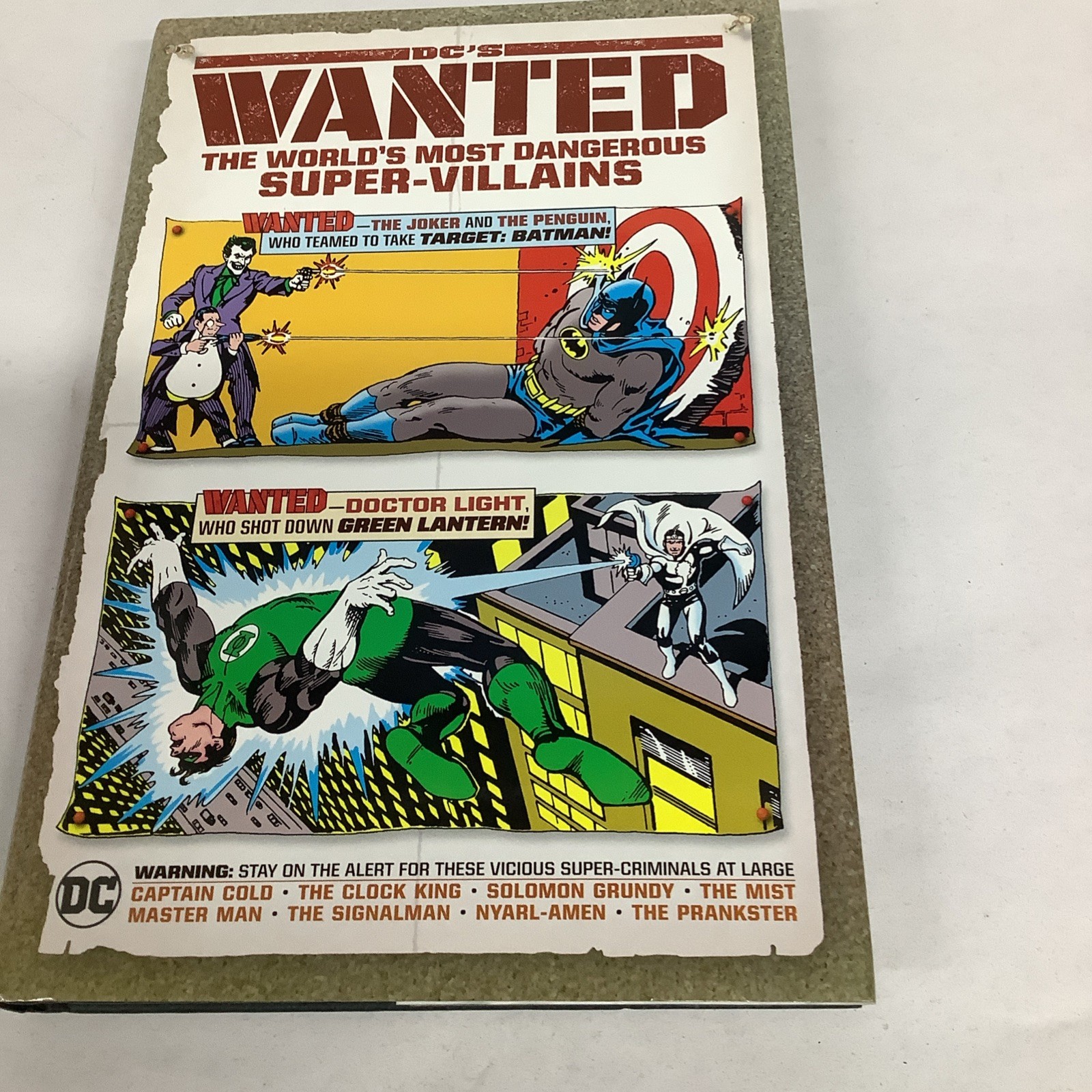DC's Wanted: The World's Most Dangerous Supervillains Hardcover Dust Jacket DC's Wanted: The World's Most Dangerous Supervillains Hardcover Dust Jacket