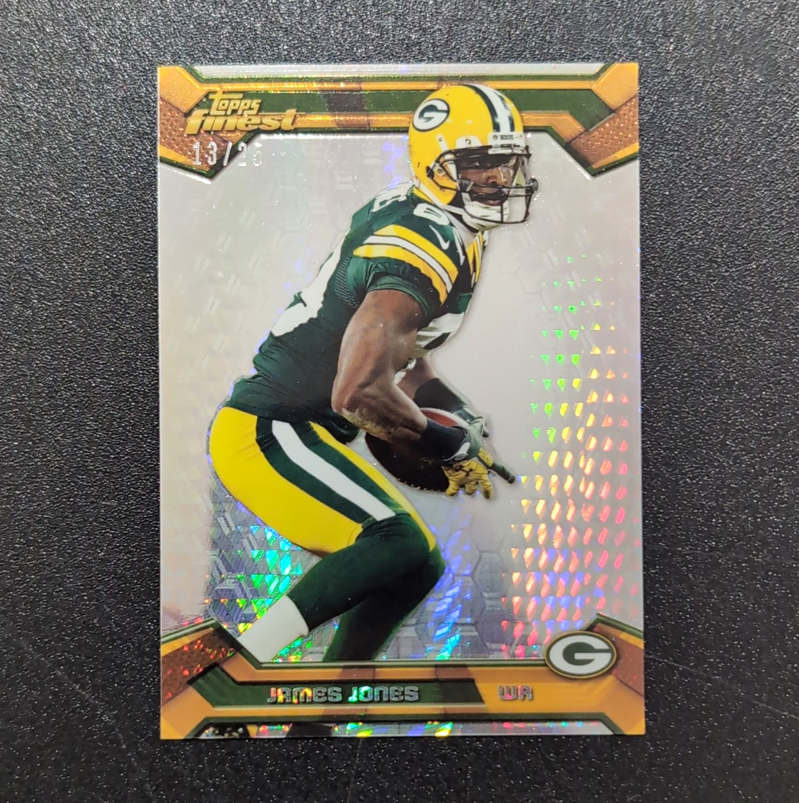 2013 Topps Finest James Jones 13/25 Refractor #46 Packers 2013 Topps Finest James Jones 13/25 Refractor #46 Packers