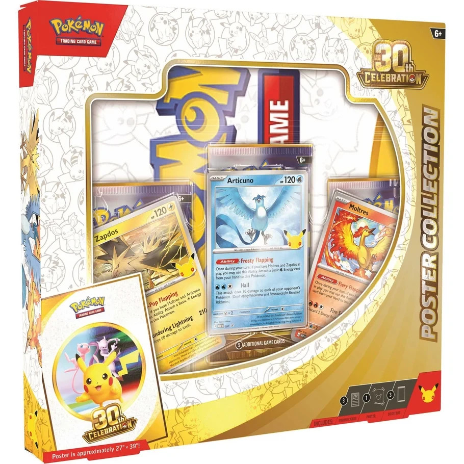 Pokémon TCG: Poster Collection - 30th Celebration - NEW & SEALED Pokémon TCG: Poster Collection - 30th Celebration - NEW & SEALED