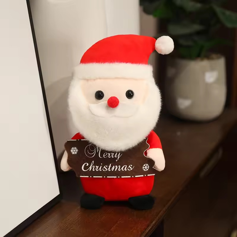 Christmas Plush Toy Santa Snowman Penguin Reindeer Teddy Bear Holiday Gift