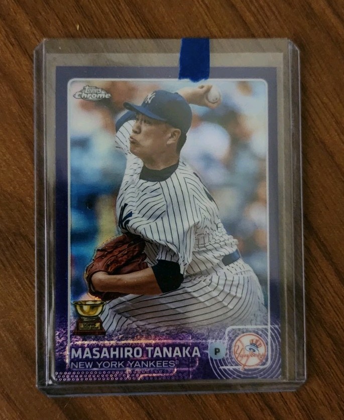 2015 Topps Chrome Masahiro Tanaka #68 Purple Refractor /250 Rookie Cup Yankees 2015 Topps Chrome Masahiro Tanaka #68 Purple Refractor /250 Rookie Cup Yankees