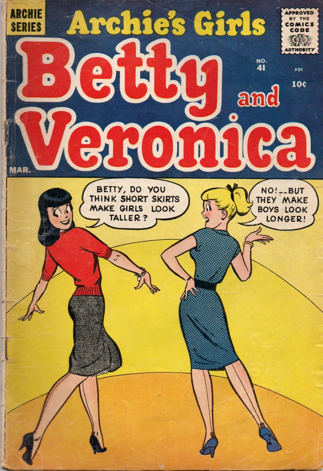 Betty and Veronica #41-Archie Comics- INNUENDO-Very Good +Original owner Betty and Veronica #41-Archie Comics- INNUENDO-Very Good +Original owner