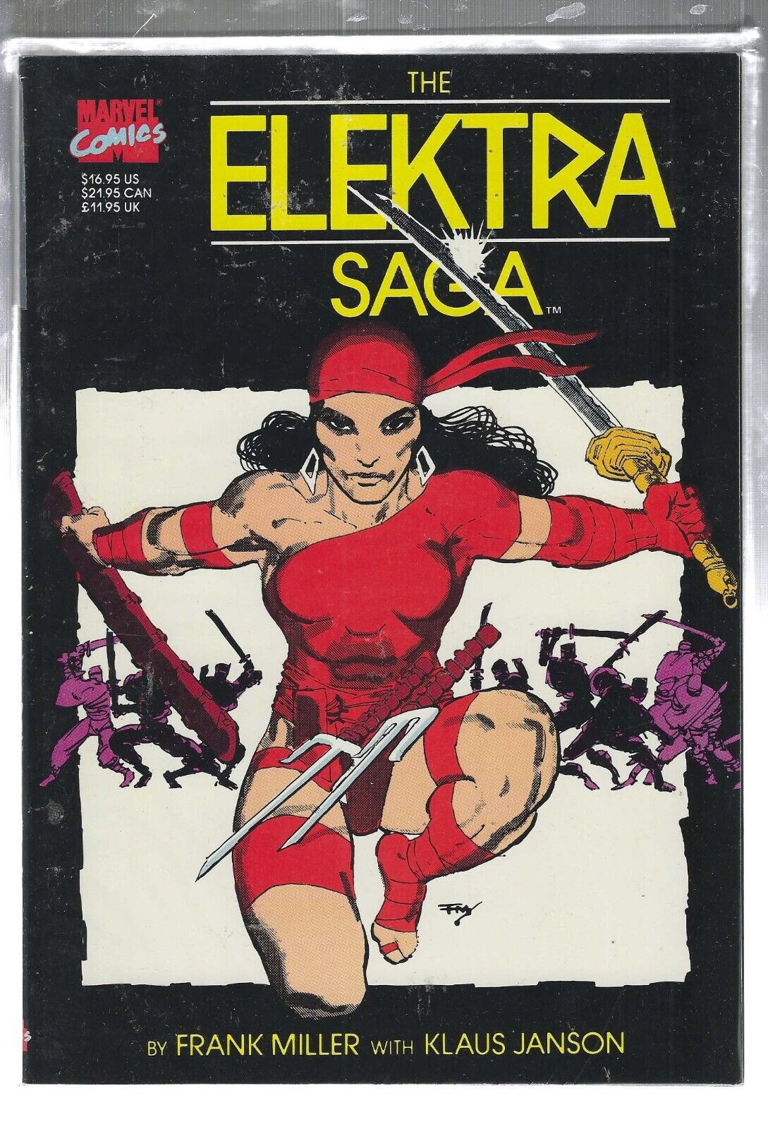 Elektra Saga GN Frank Miller Klaus Janson Daredevil First Edition 1989 HTF NM