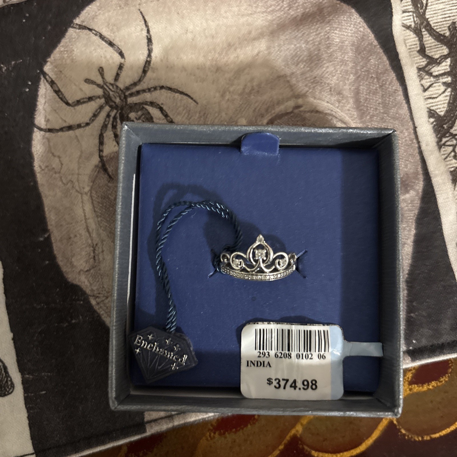 Enchanted Disney Fine Jewelry Crown Tiara Necklace Pendant Charm - Disney Enchanted Disney Fine Jewelry Crown Tiara Necklace Pendant Charm - Disney