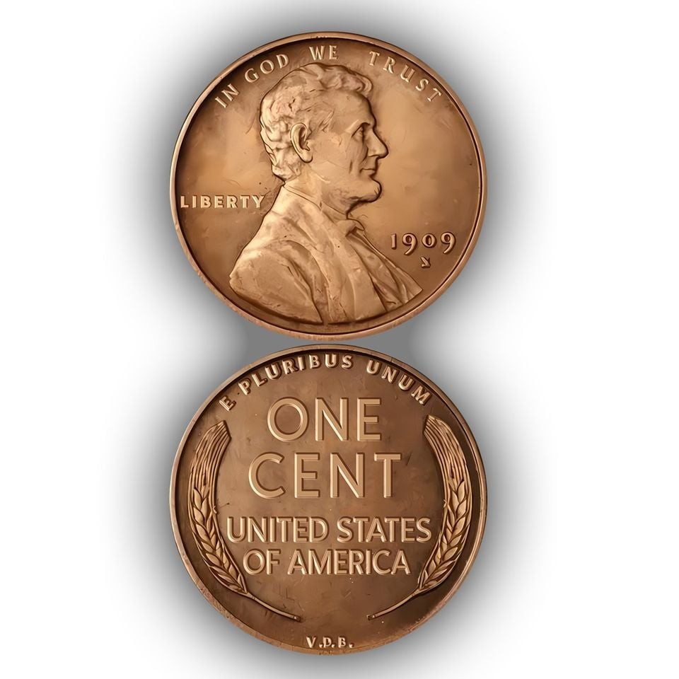 1909 S VDB Lincoln Wheat Cent Penny Rare Key Date Collectible Coin