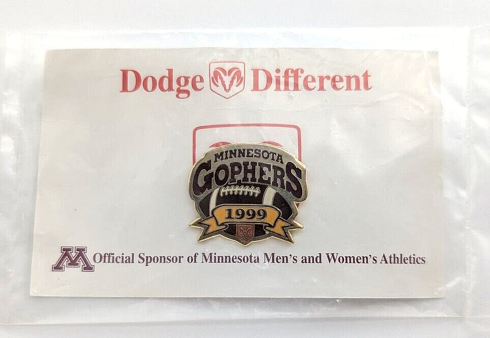 1999 UM Golden Gophers Football University of Minnesota Pin Dodge Ram Maroon... 1999 UM Golden Gophers Football University of Minnesota Pin Dodge Ram Maroon...