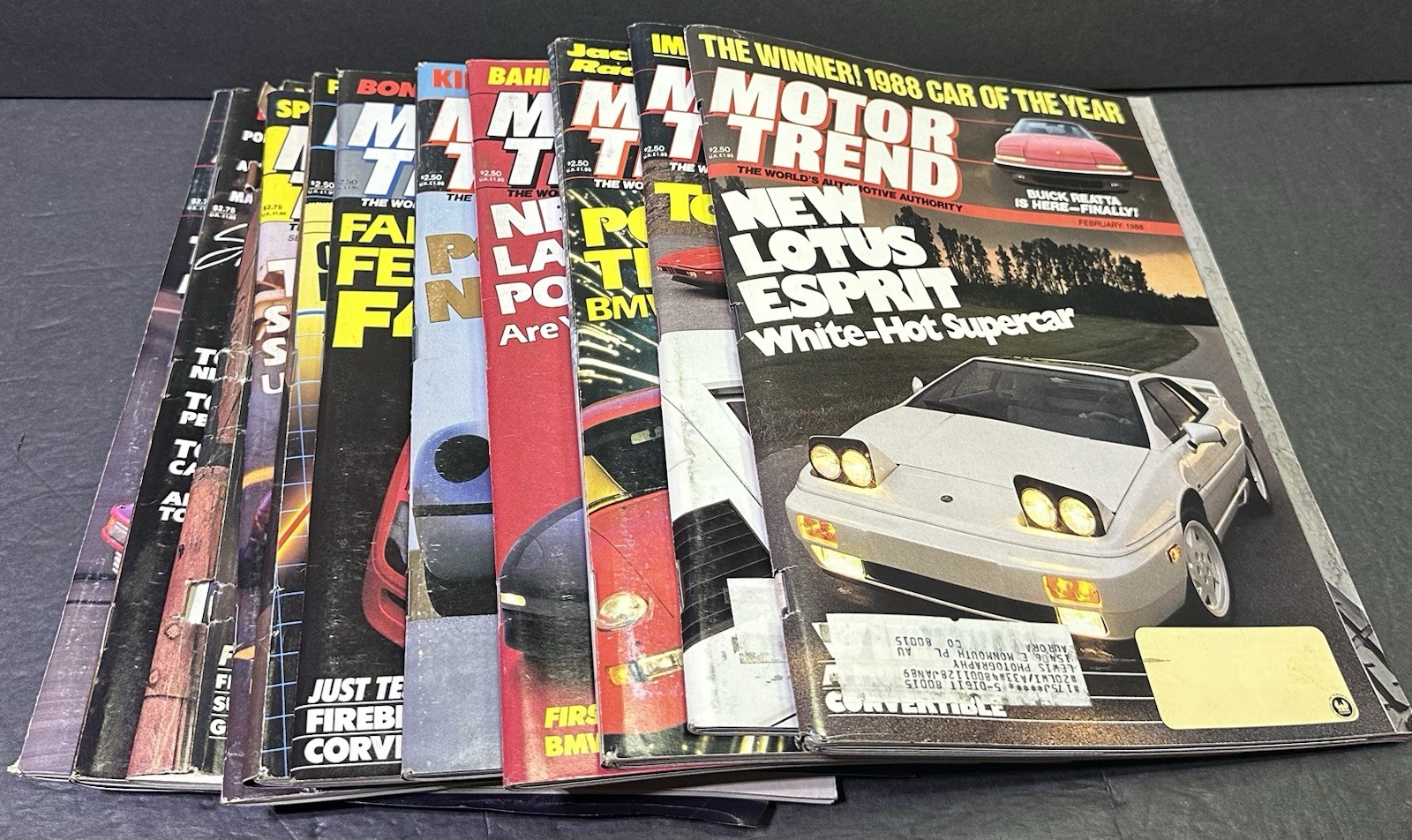 Motor Trend Magazine Lot of 11 Issues 1988 Automotive Authority Motor Trend Magazine Lot of 11 Issues 1988 Automotive Authority