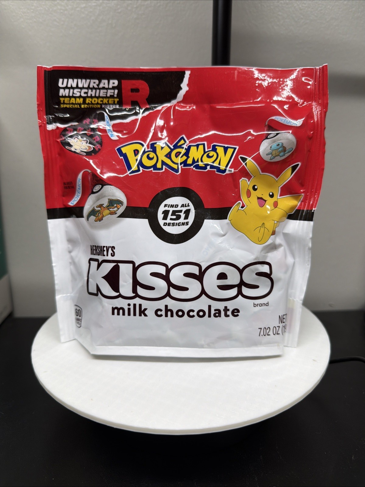 Hershey\'s Kisses Milk Chocolate Sealed Bag Of Pokémon Candy Share Pack Hershey\'s Kisses Milk Chocolate Sealed Bag Of Pokémon Candy Share Pack