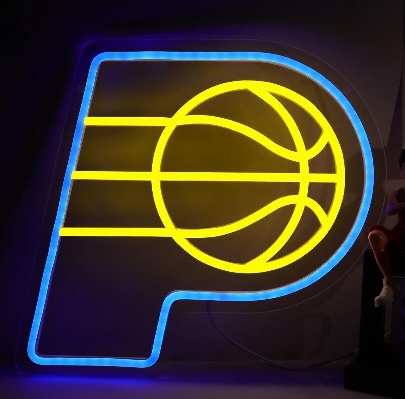 Indiana Pacers Neon Sign NBA Wall Art Decor Signs LED Lamp Basketball Pacers Fan