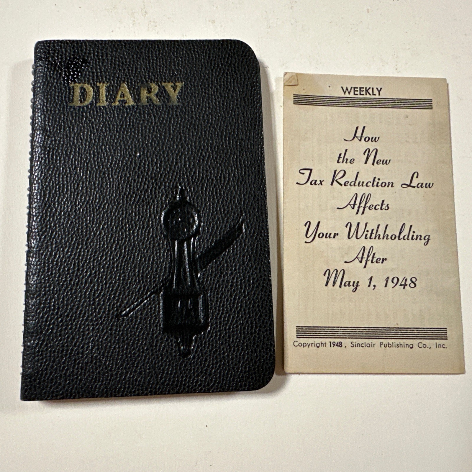 Vintage 1940s 1950s Filled Pocket Diary Muskegon Michigan Sealed Power Tax Lot