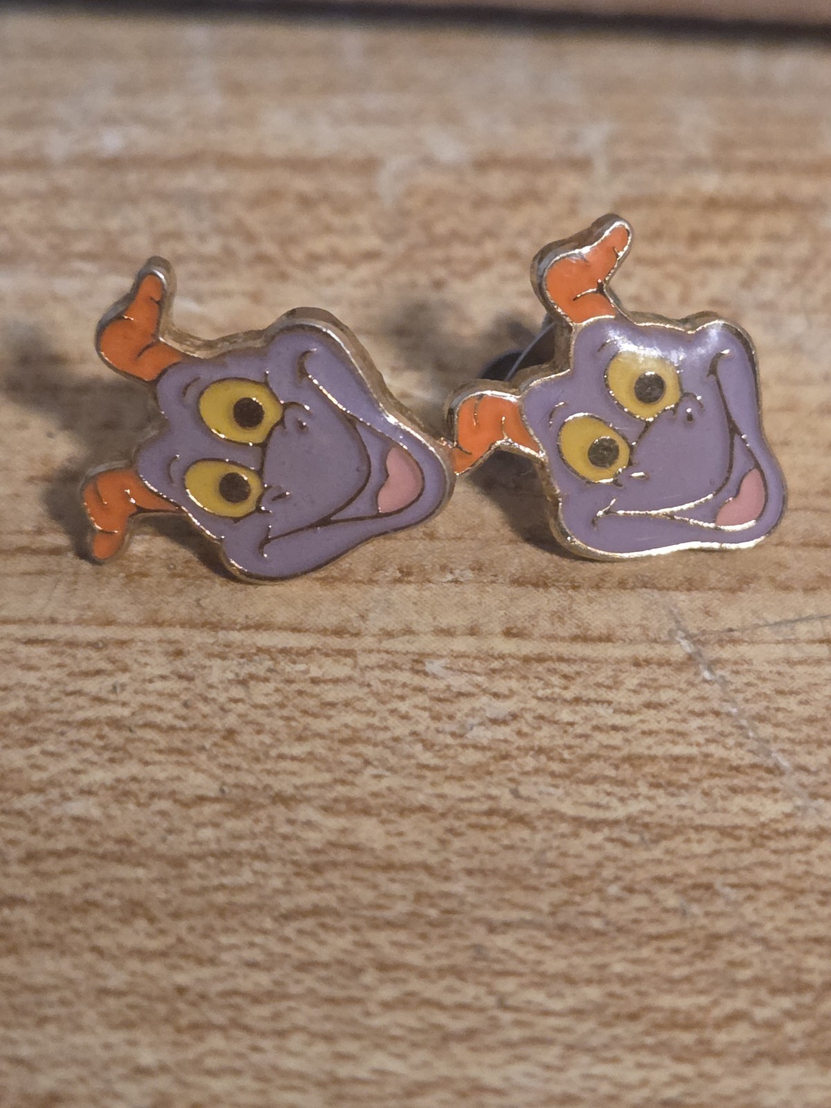 Vintage 1980s Disney Figment Earrings Very Htf Rare