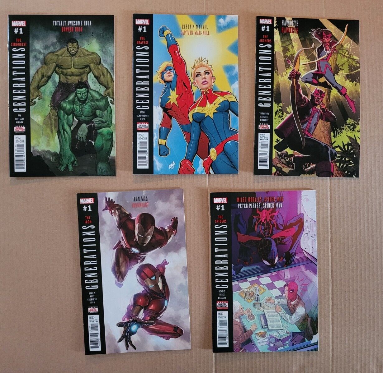 Generations 2017 One-Shots Complete Set High-Grade Marvel Legacy Lot of 10