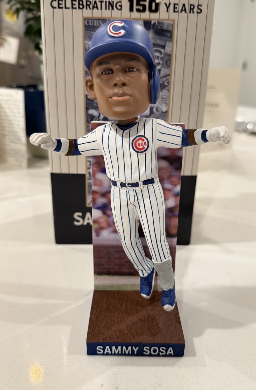 Chicago Cubs Sammy Sosa Bobblehead Celebrating 150 Years MLB Baseball Chicago Cubs Sammy Sosa Bobblehead Celebrating 150 Years MLB Baseball