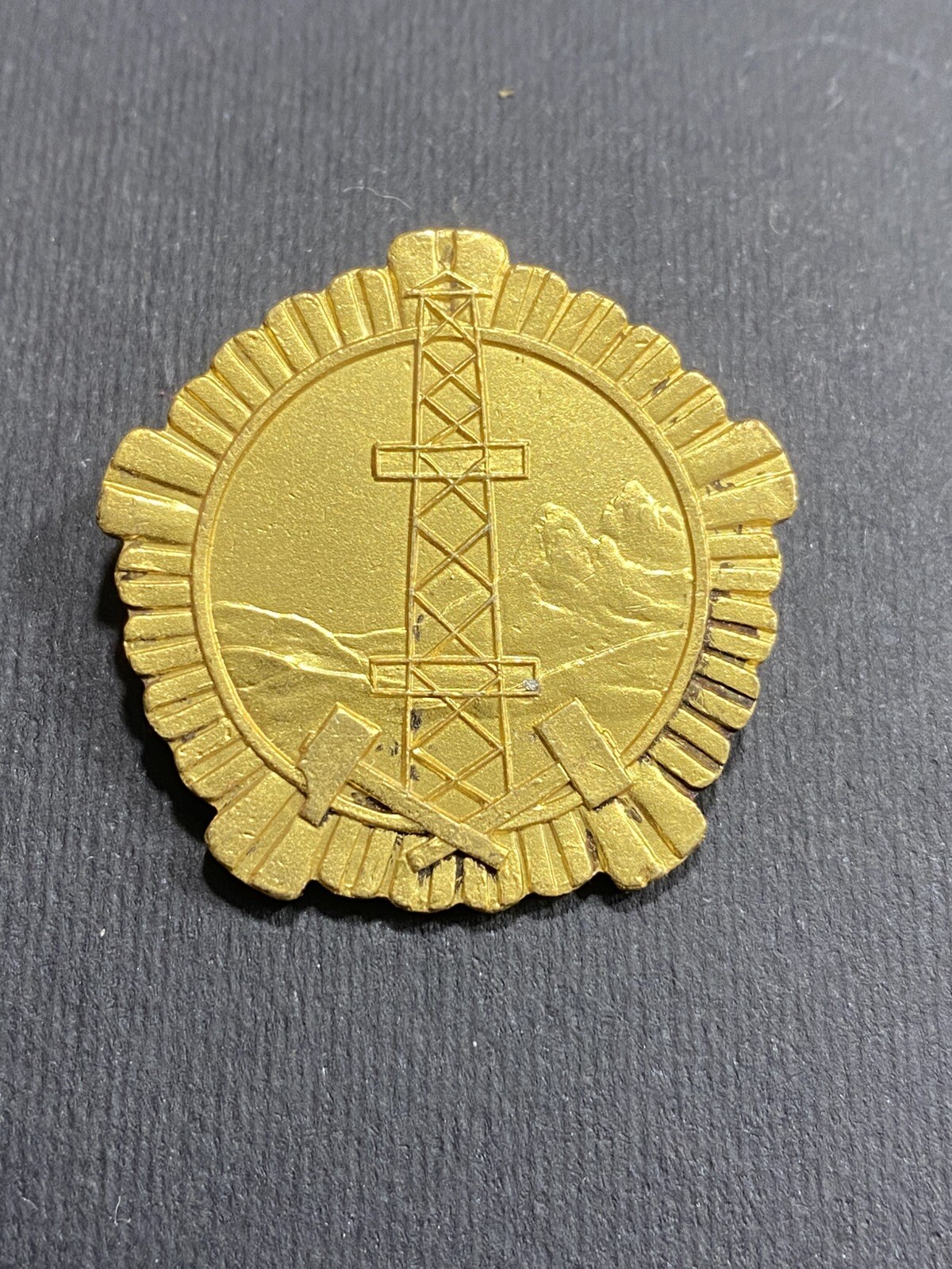 ALBANIA MEDAL ORDER FOR DISTINGUISHED LABOR IN MINING & GEOLOGY FIRST CLASS 1965
