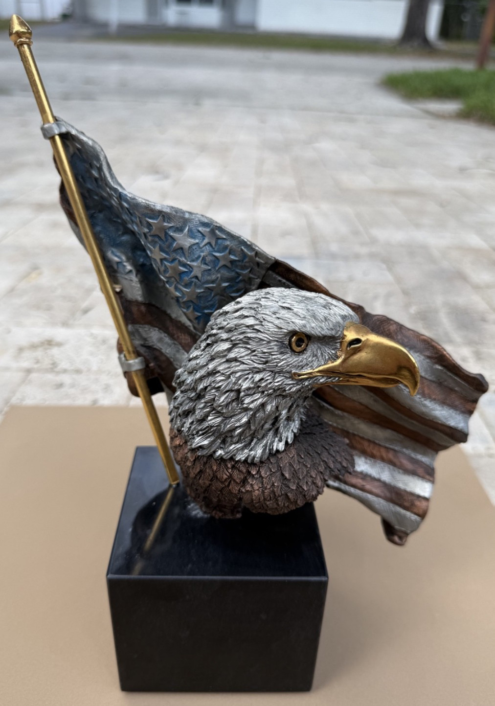 Legends USA Symbols of Freedom 1991 K Cantrell 772/2500 Eagle Flag Art Sculpture Legends USA Symbols of Freedom 1991 K Cantrell 772/2500 Eagle Flag Art Sculpture