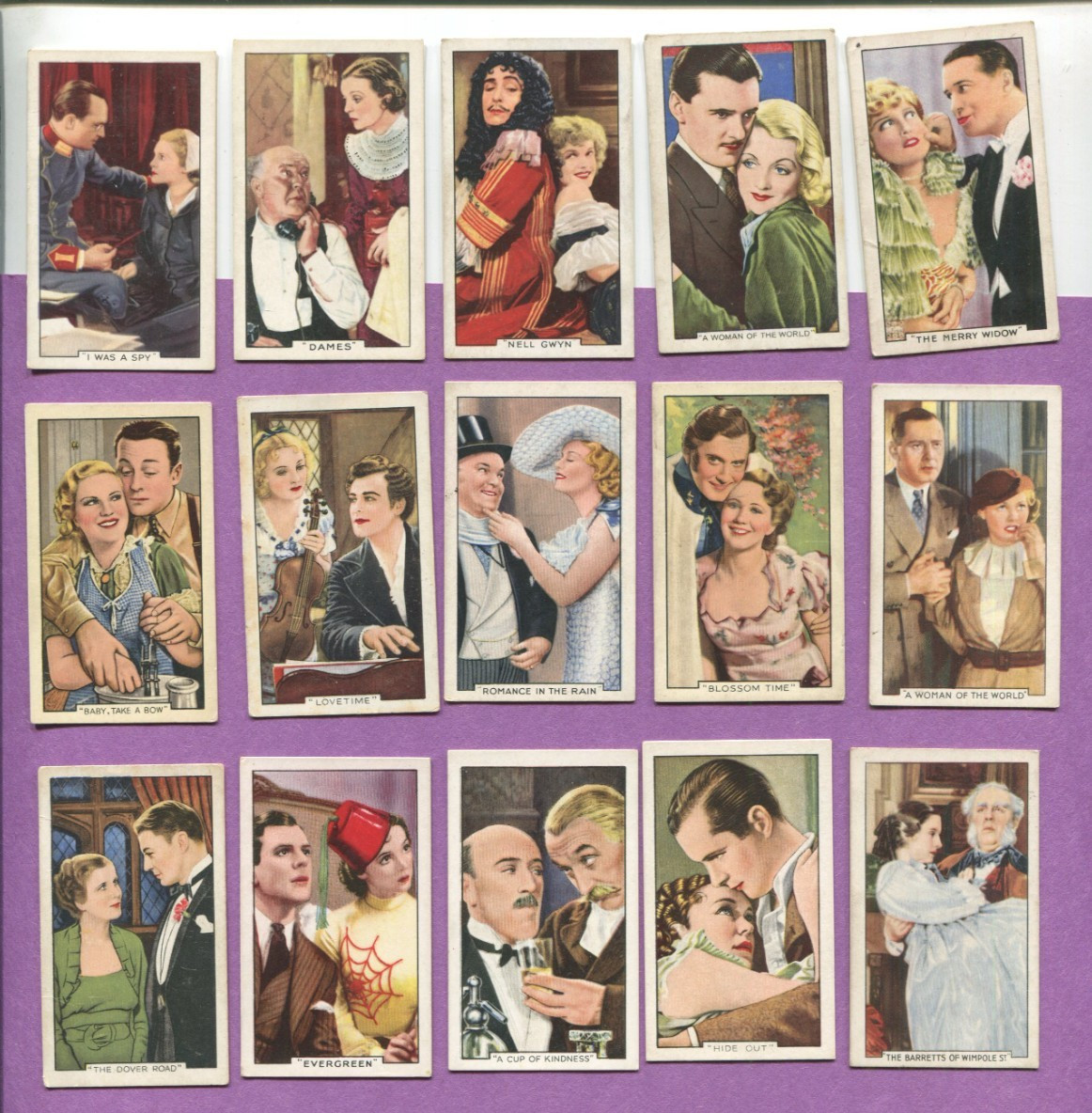 1935 GALLAHER LTD. SHOTS FROM FAMOUS FILMS 48 DIFFERENT TOBACCO CARD SET 1935 GALLAHER LTD. SHOTS FROM FAMOUS FILMS 48 DIFFERENT TOBACCO CARD SET