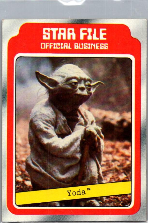1980 Topps Star Wars: The Empire Strikes Back #9 Yoda CREASE 1980 Topps Star Wars: The Empire Strikes Back #9 Yoda CREASE