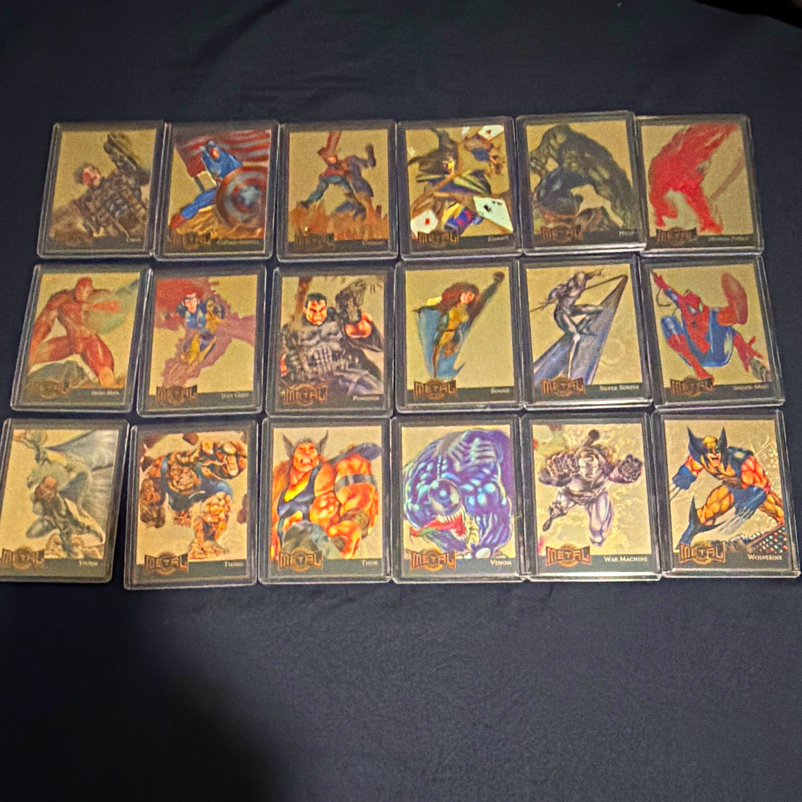 SkyBox 1995 Marvel Metal Limited Edition Gold Blasters 1-18 Mint Condition SkyBox 1995 Marvel Metal Limited Edition Gold Blasters 1-18 Mint Condition