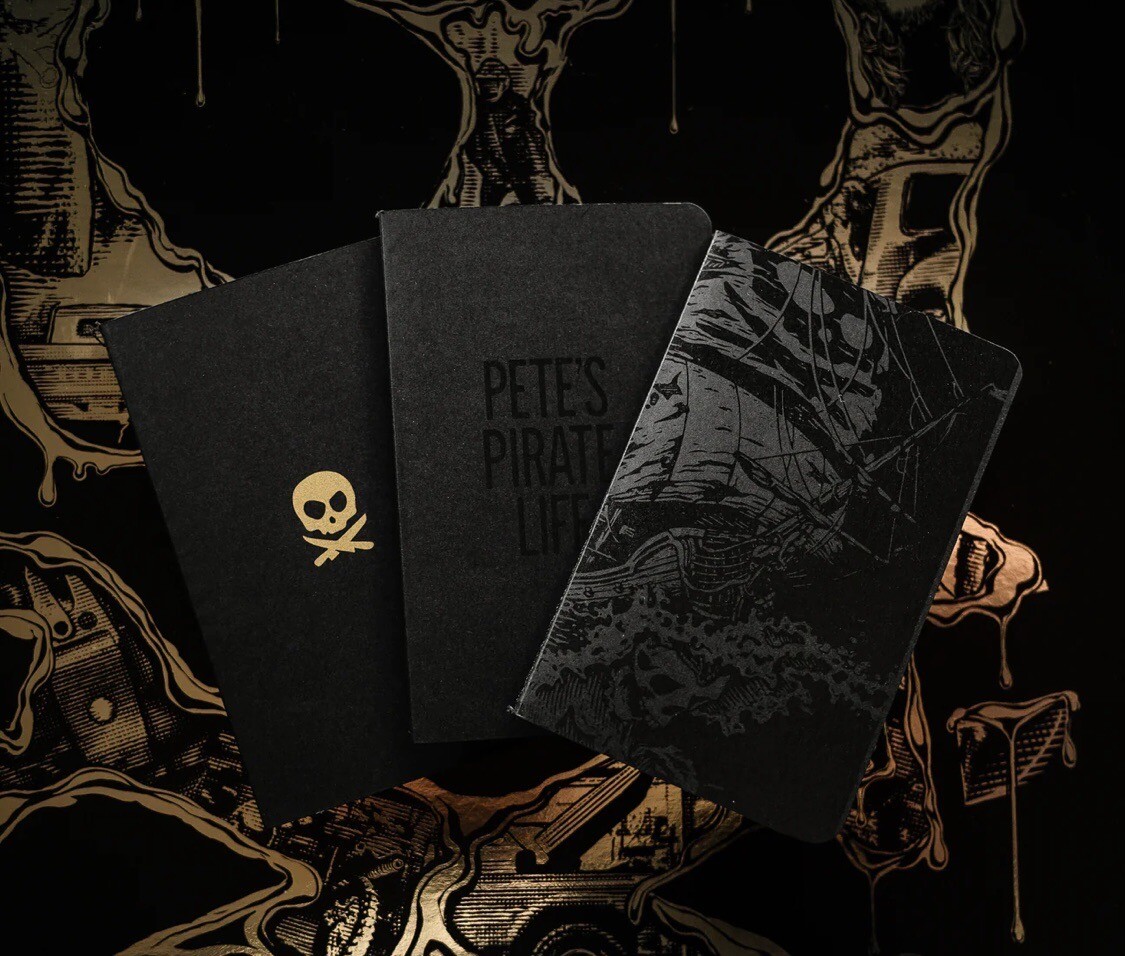 Pete's Pirate Life Notebook Note Pad 3 Pack Small Peter McKinnon PPL Pete's Pirate Life Notebook Note Pad 3 Pack Small Peter McKinnon PPL