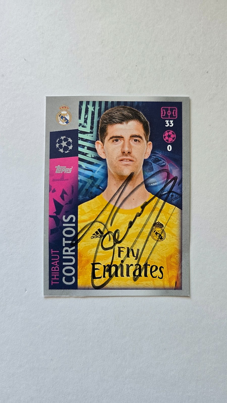 Thibaut Courtois, Belgium, Real Madrid, Original Autograph Thibaut Courtois, Belgium, Real Madrid, Original Autograph